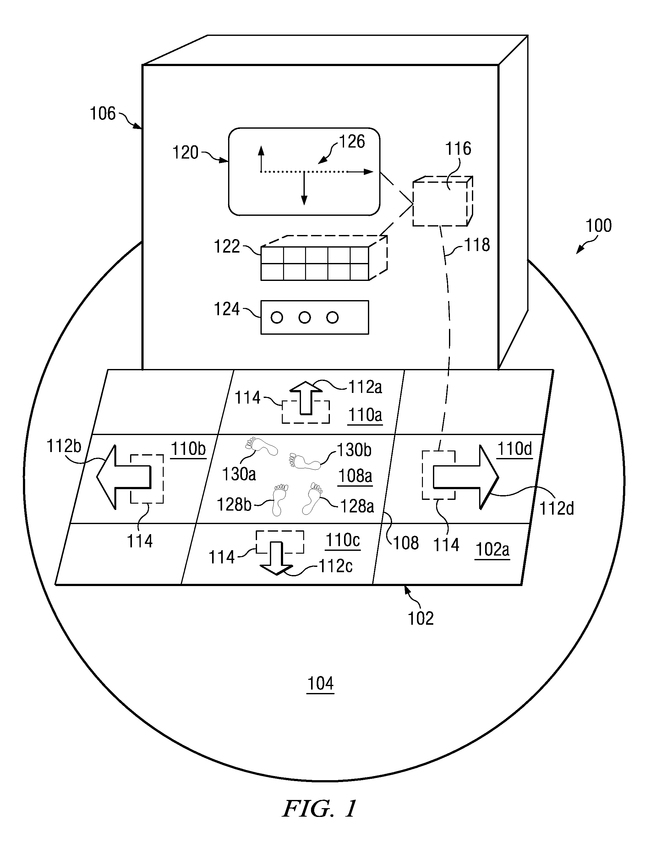 Method for automatically configuring an interactive device based on orientation of a user relative to the device