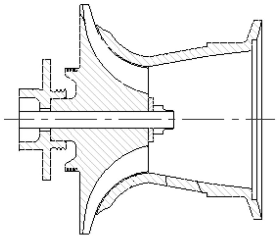 Axial force balance structure of boost air flotation turbine cooler