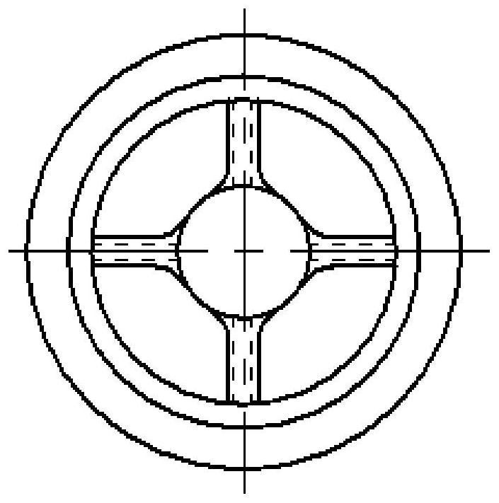 Axial force balance structure of boost air flotation turbine cooler