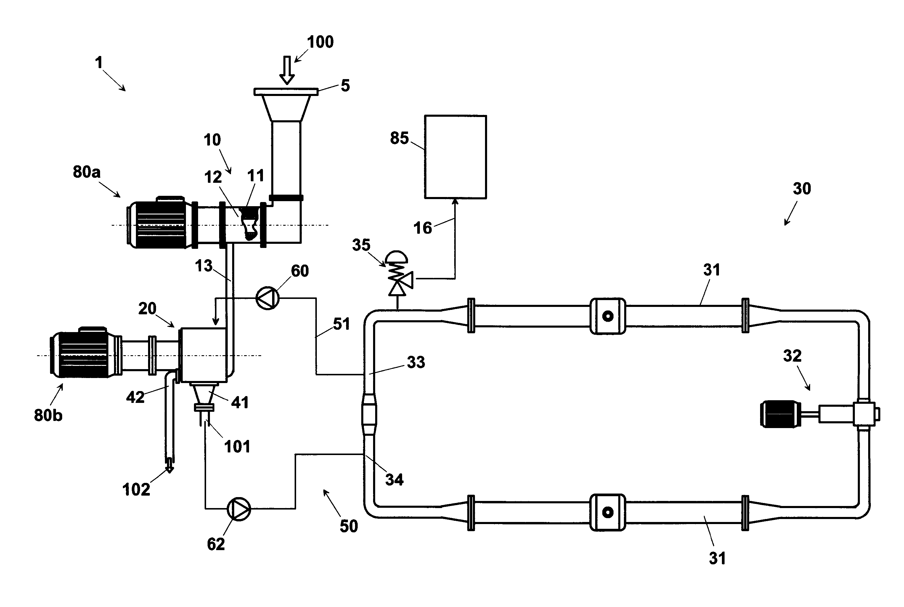 Apparatus for enzymatic inactivation of puree, or juice, obtained by vegetable or animal food, and apparatus thereof