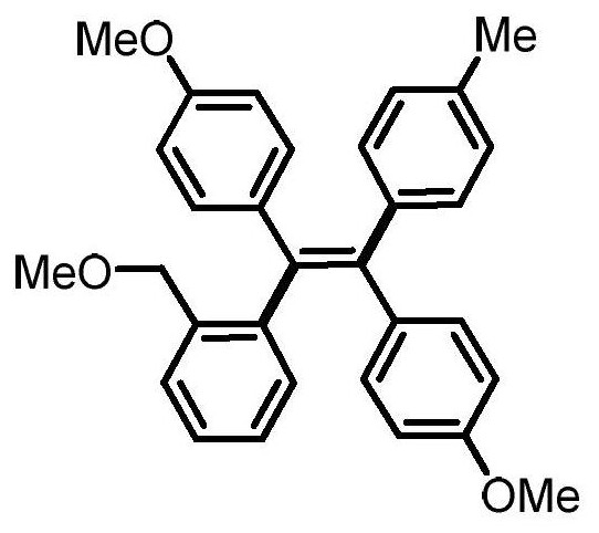 A kind of preparation method of trans tetrasubstituted olefin derivative