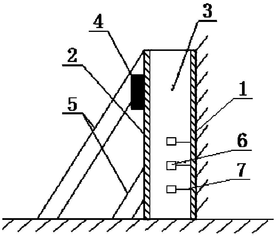 Method of testing interior amplitude of concrete during pouring and vibrating