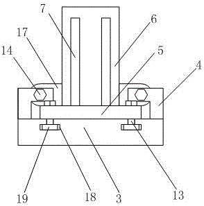 Three-hole one-time equilibrium drilling device for solar mirror bracket