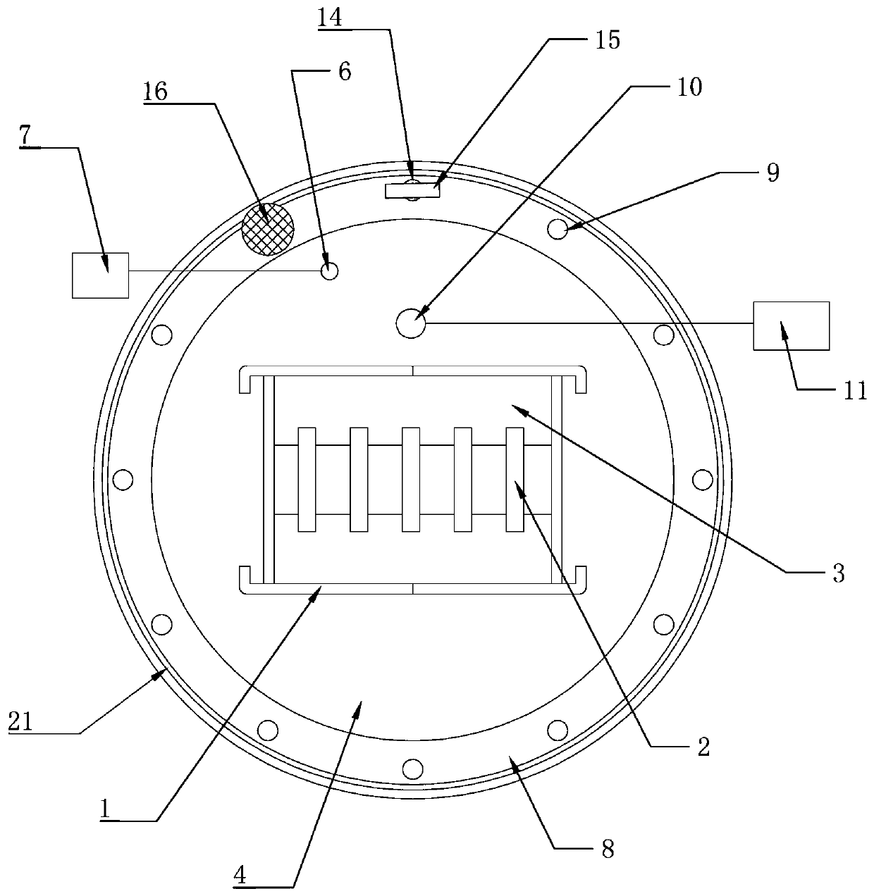 Machine room tail end bus with high fire resistance