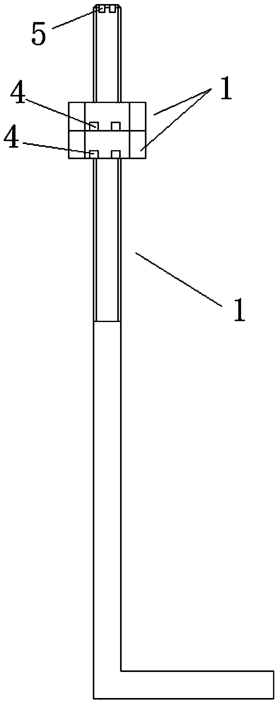 Mounting method for stringing iron tower
