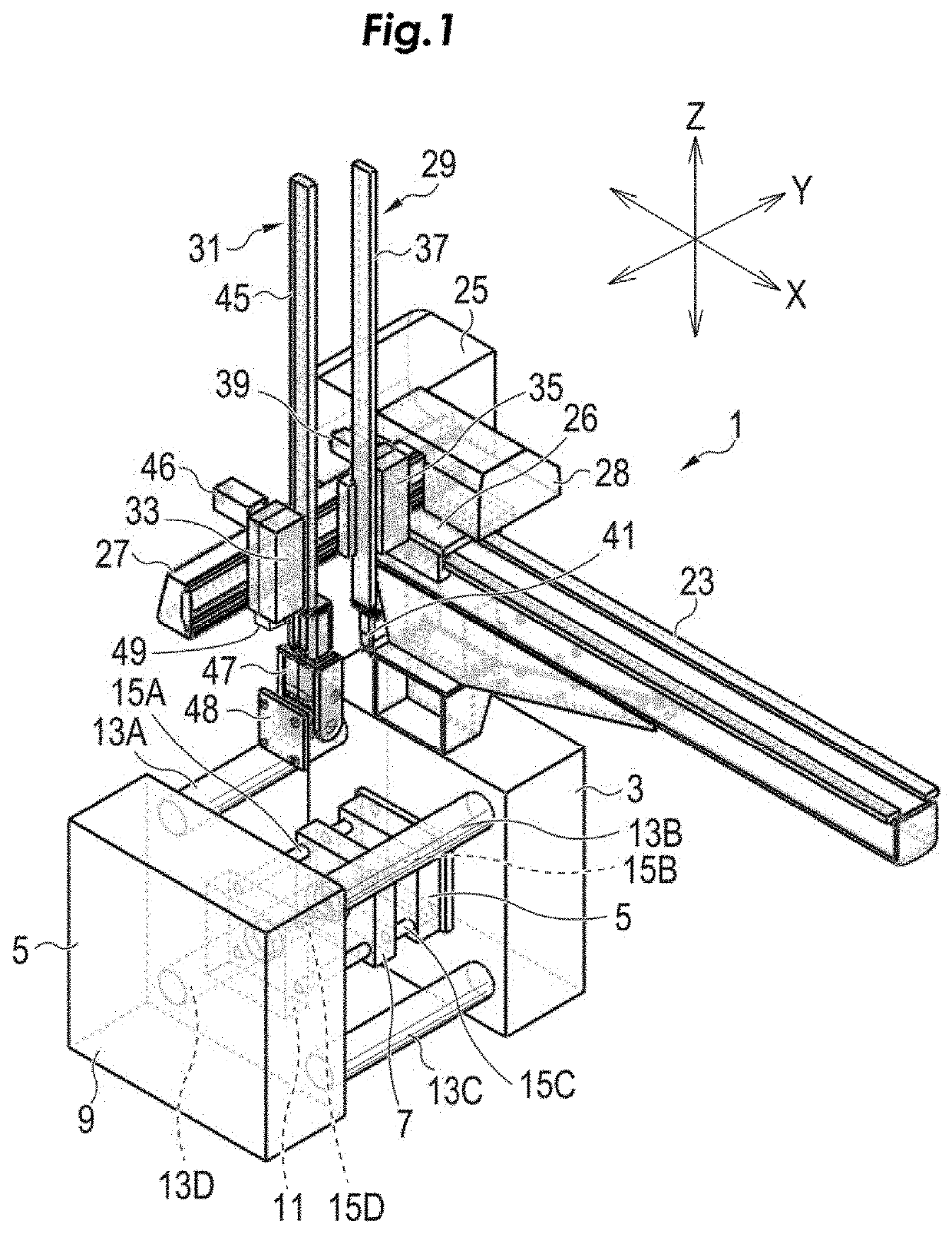 Teaching method for system for taking out molded product and apparatus for taking out molded product