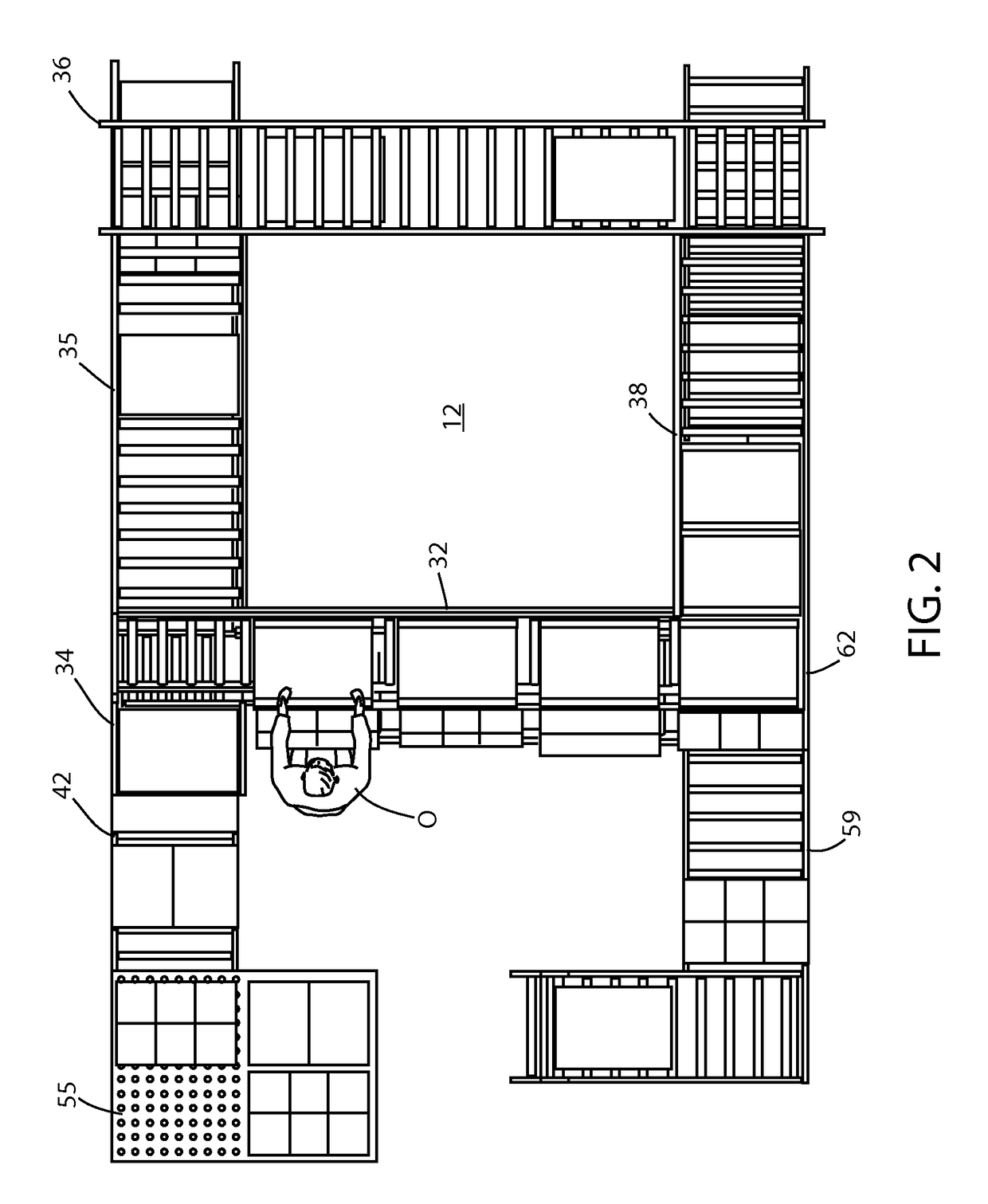 Picking station with automated warehouse