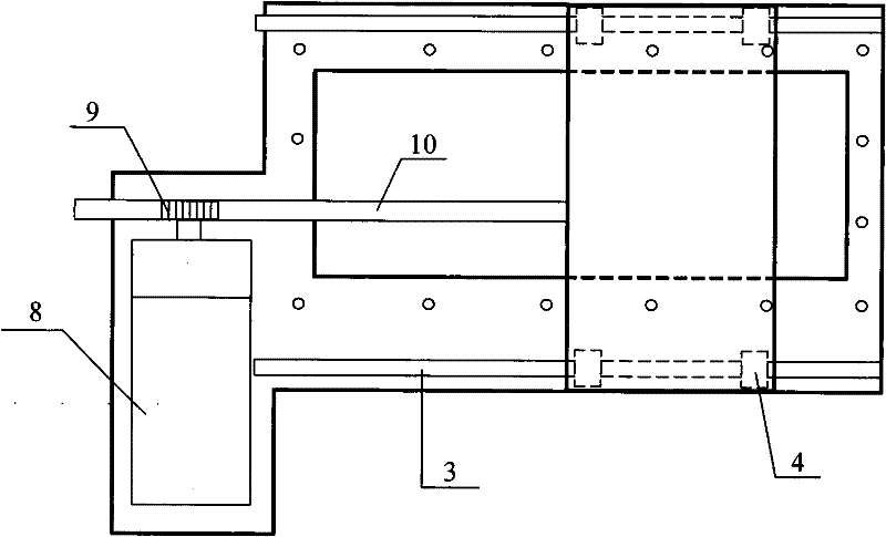 Device for simulating centrifugal field slope excavating condition