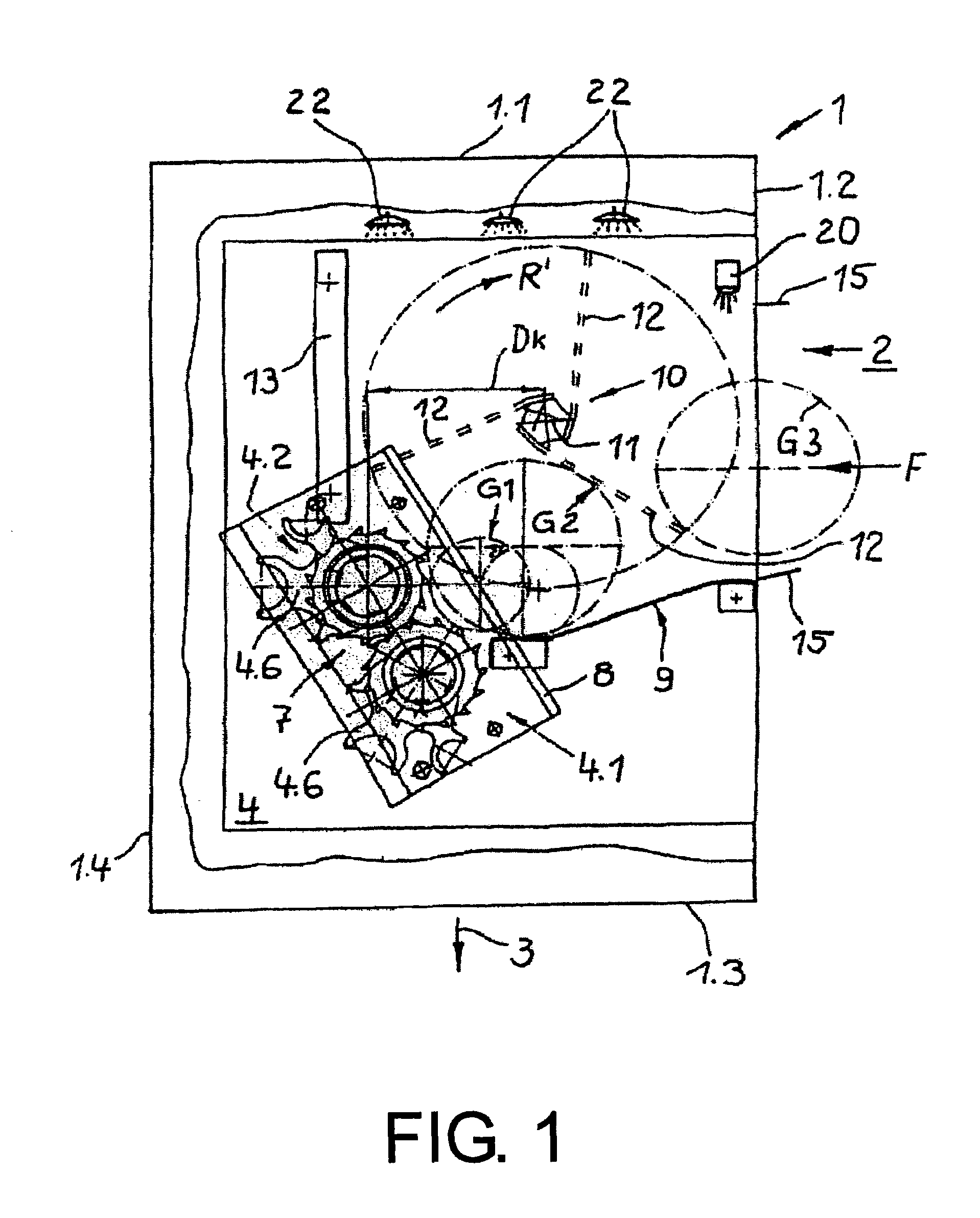 Device for pressing empty containers together and method therefor