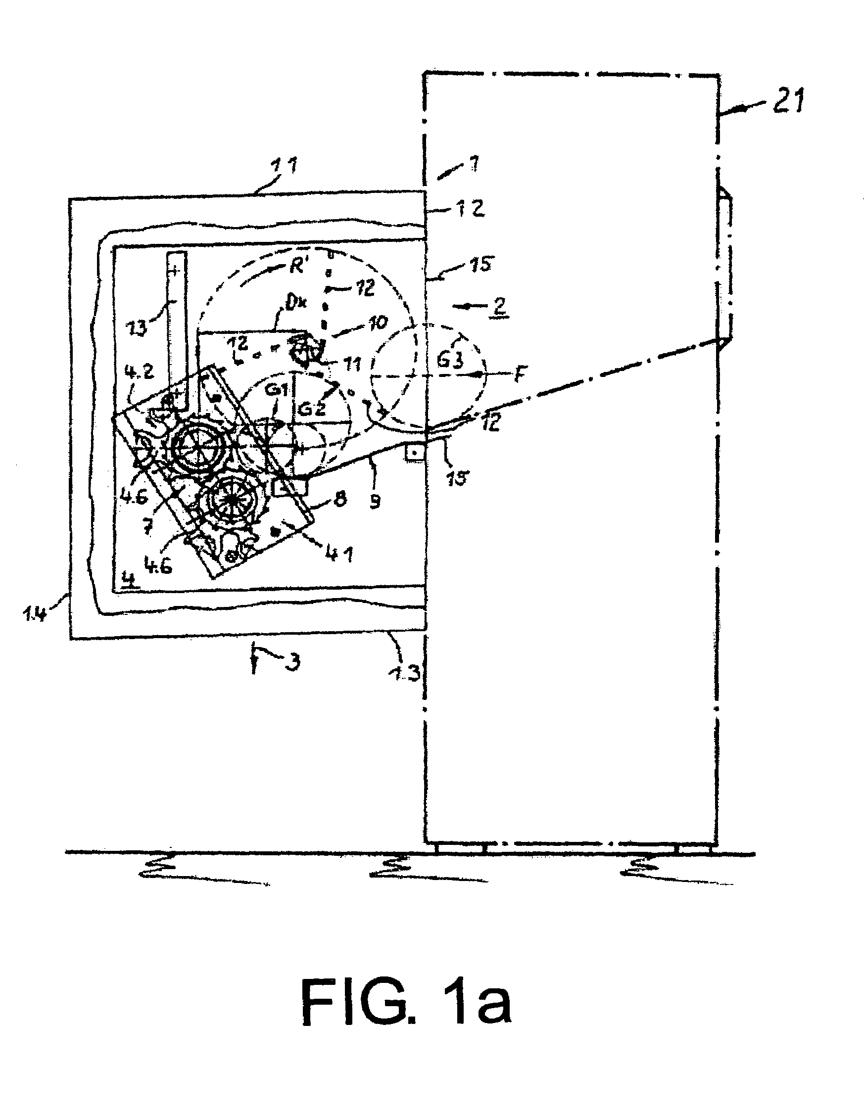 Device for pressing empty containers together and method therefor