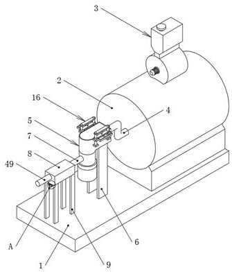 Environment-friendly energy-saving industrial waste gas combustion treatment device and control method thereof