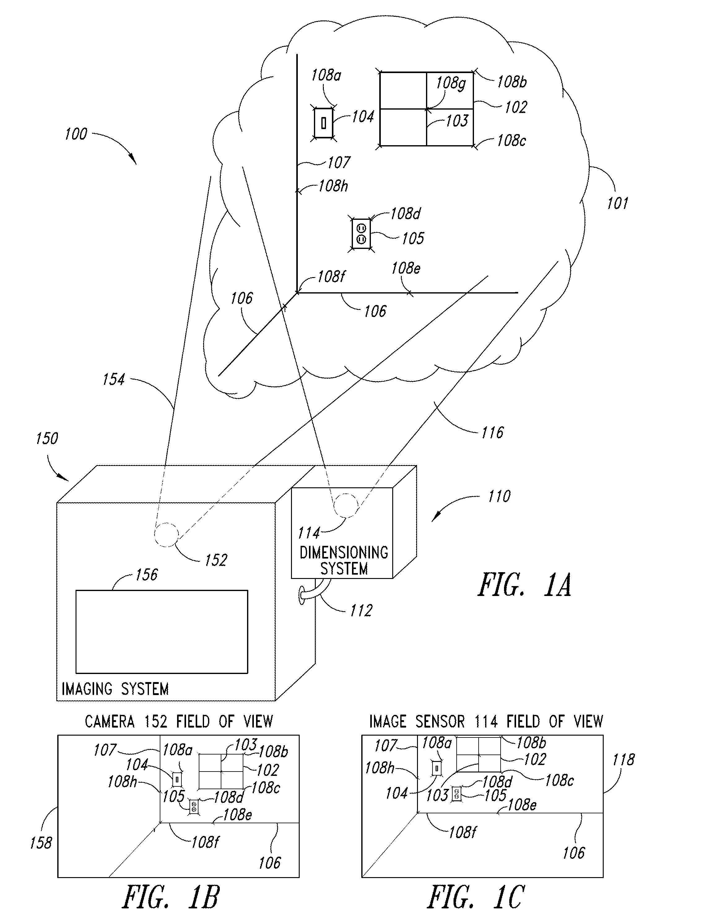 Dimensioning system calibration systems and methods