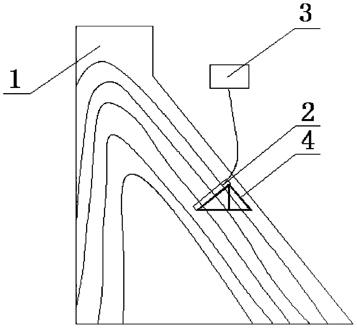 An on-site measuring device and method for linear expansion coefficient of concrete dam