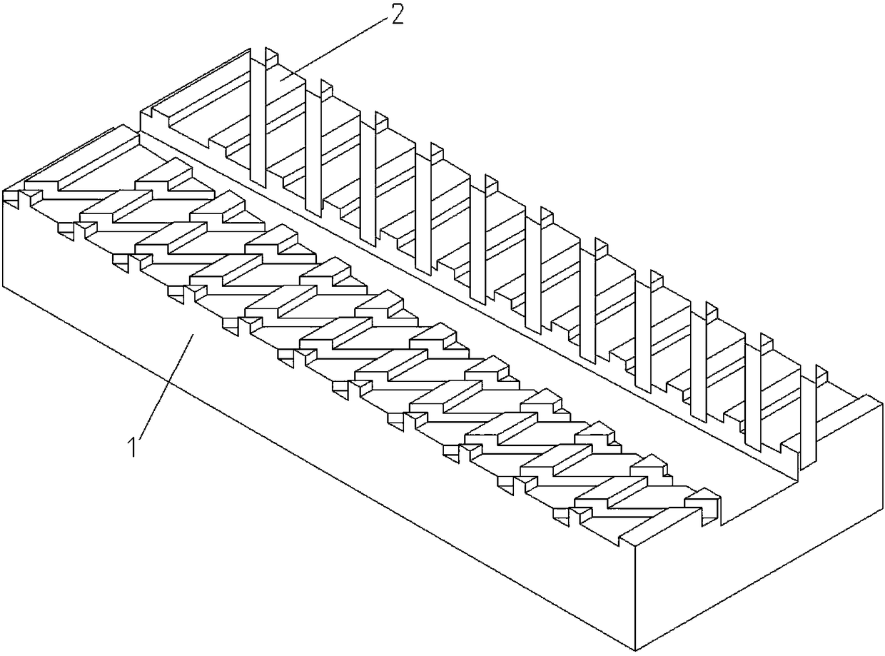 Wearing plate for eddy current track braking system and manufacturing method thereof