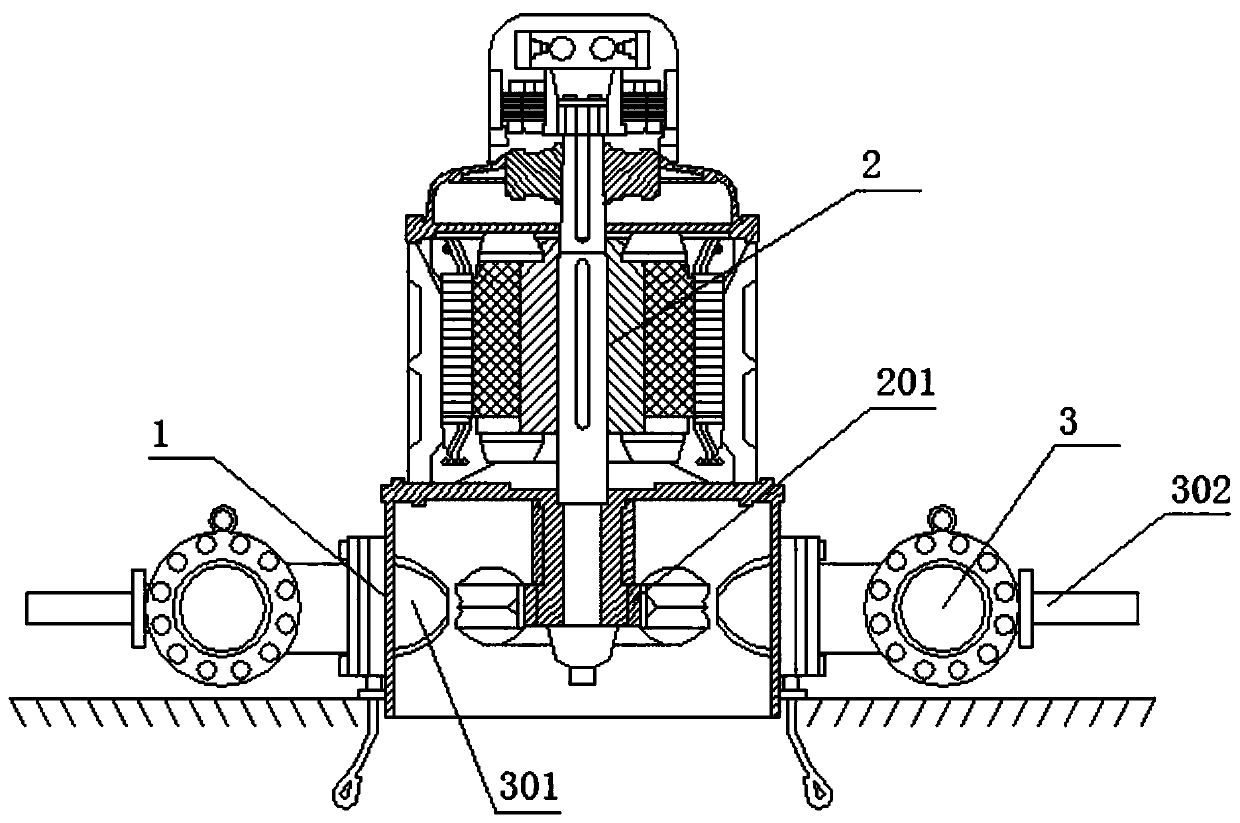 Vertical impact type double-nozzle overall assembly machine
