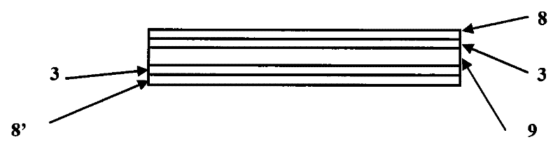 Complex optical film series and method for producing the same