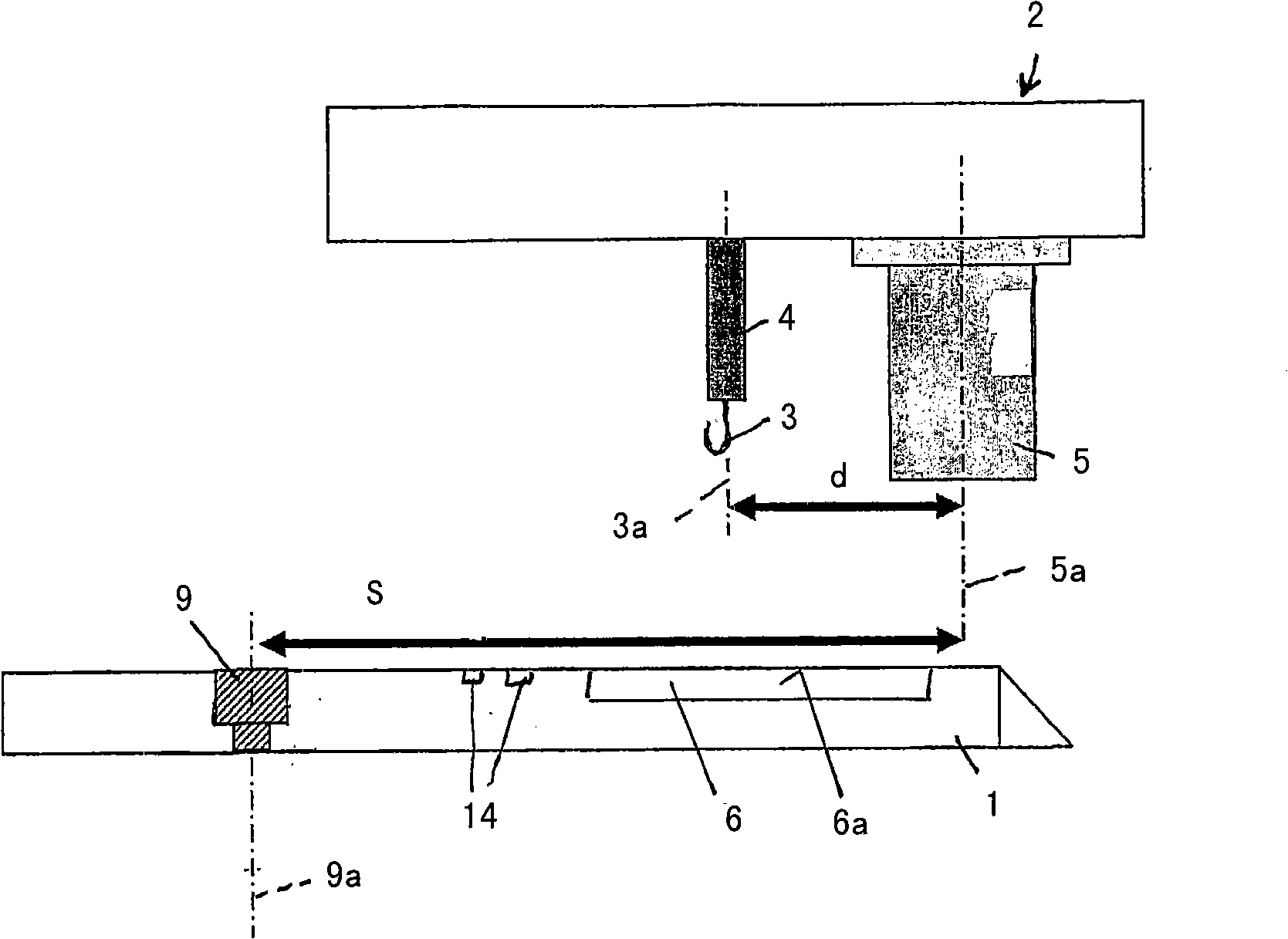 Device for examining workpieces