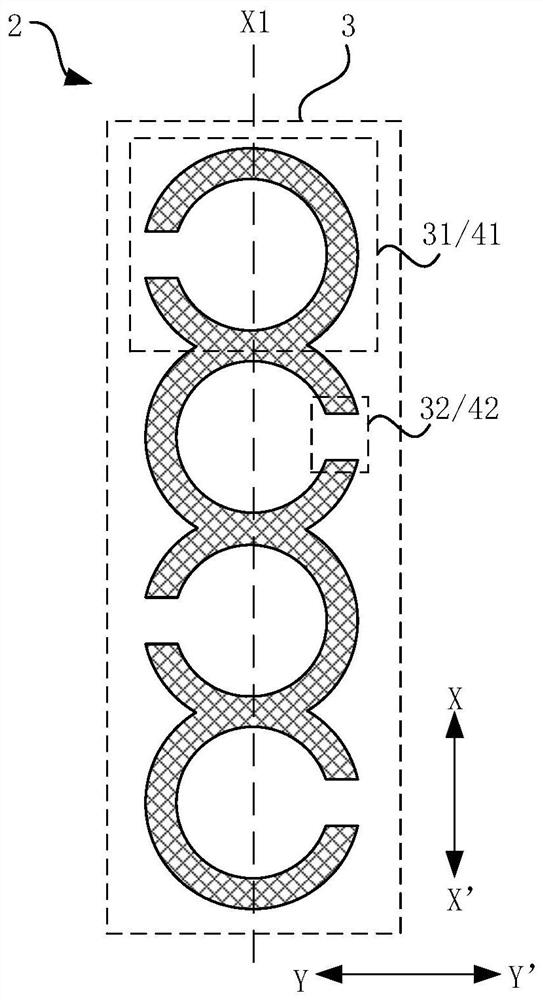 An array substrate and a flexible display device