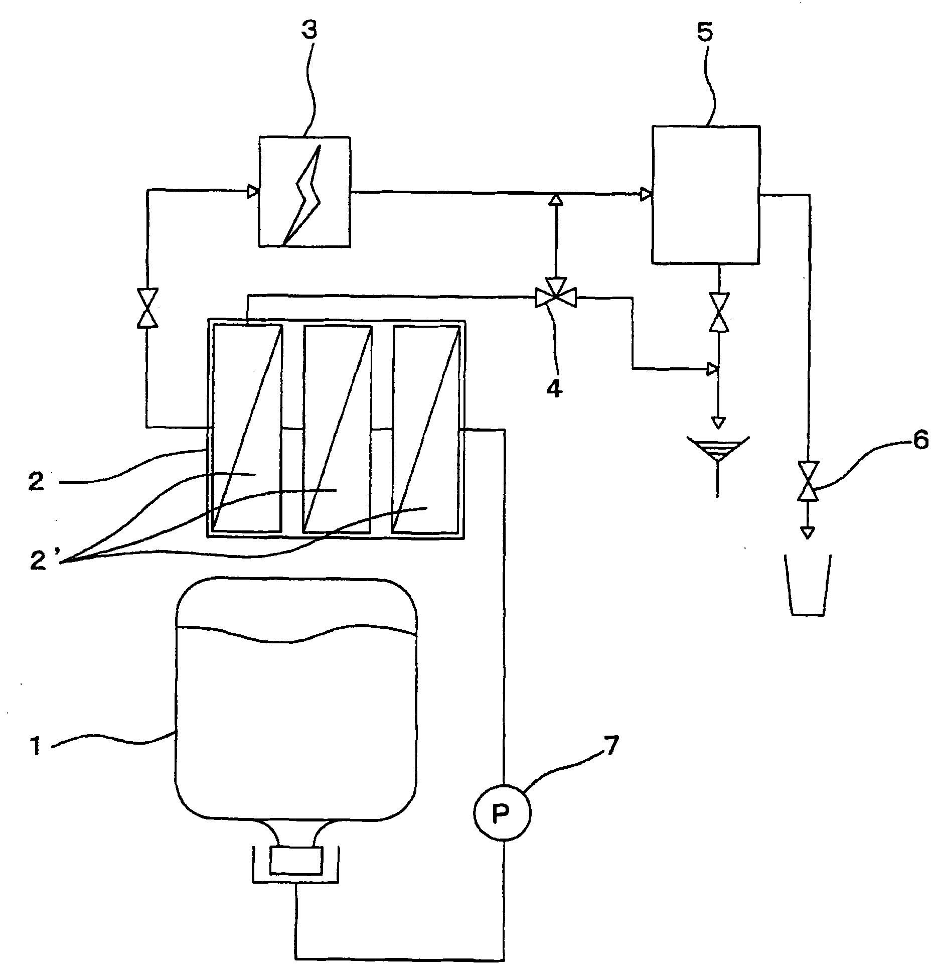 Drinking electrolytic water apparatus using bottled water as unpurified water