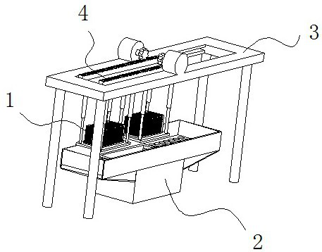 Surface anti-rust treatment device for mechanical parts