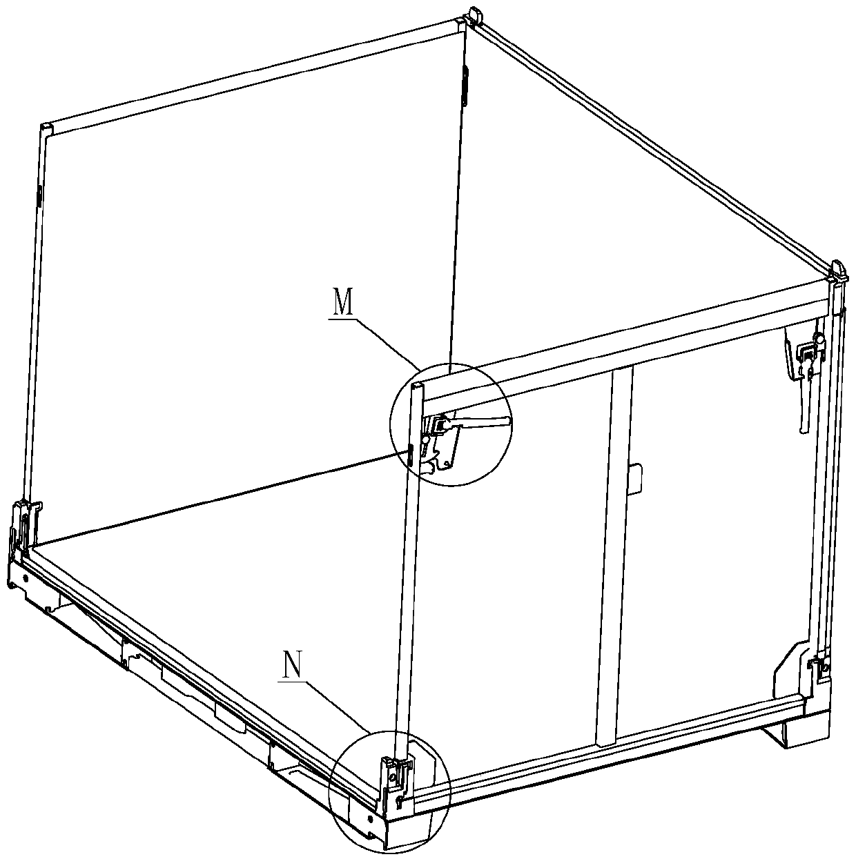 Combined box pallet and box pallet