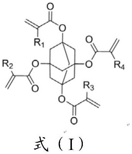 Adamantane derivative monomer, color photoresist, preparation method for color photoresist, and color filter