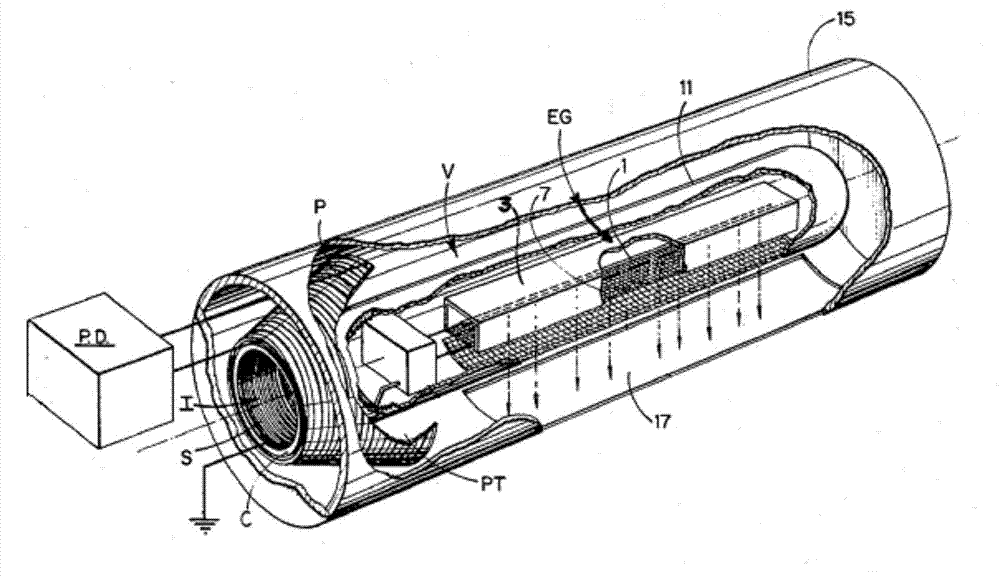 Electron curtain accelerator