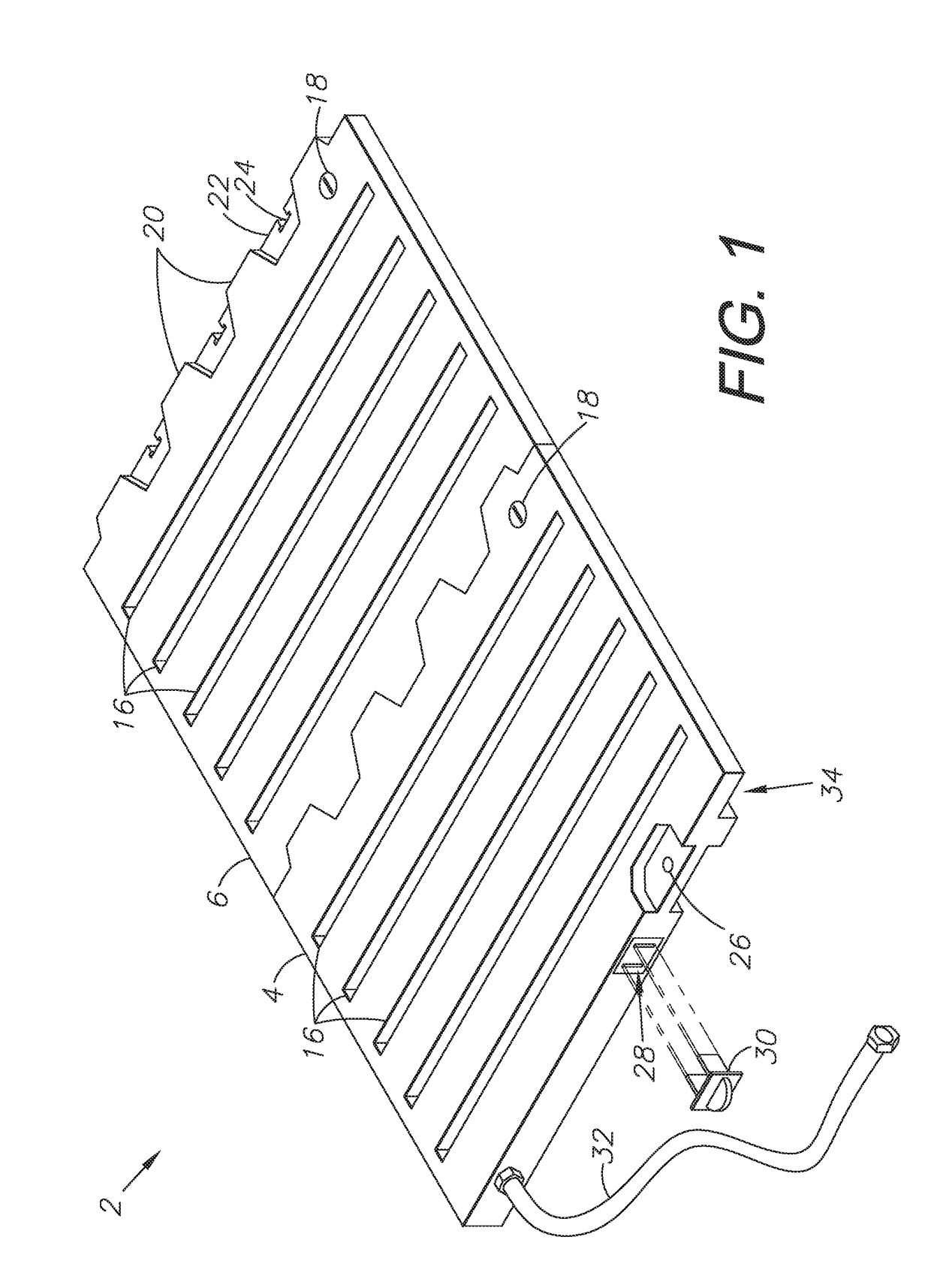 Modular heated surface system and method of installation