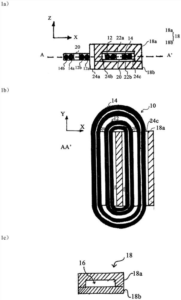 Planar transformer with reduced parasitic loss