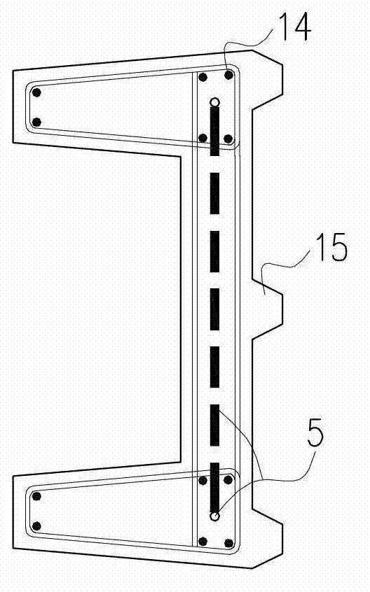 Supporting structure with combination of preheated groove-shaped piles and mixing piles