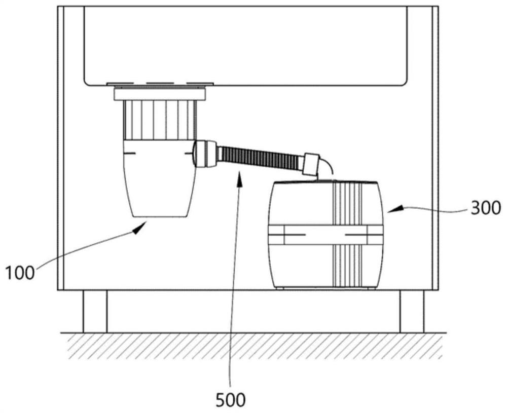 Food waste treatment device