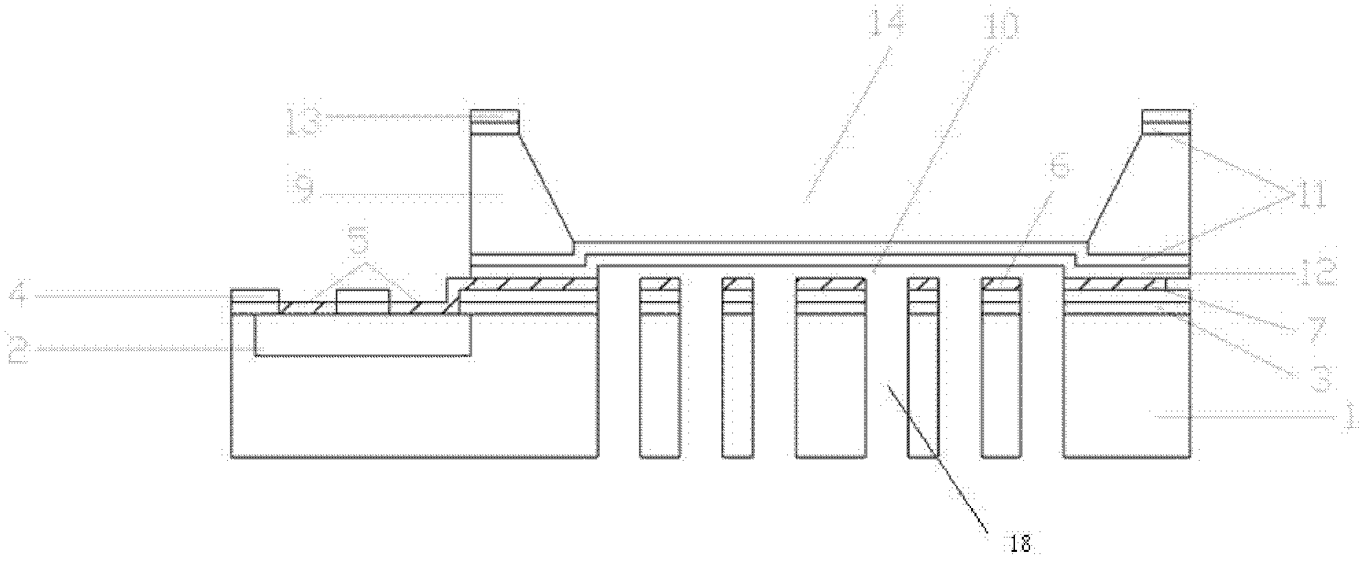 MEMS silicon microphone longitudinally integrated with CMOS circuit, and manufacturing method for the same