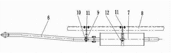 Adjustable installation mechanism of exhaust system of light truck