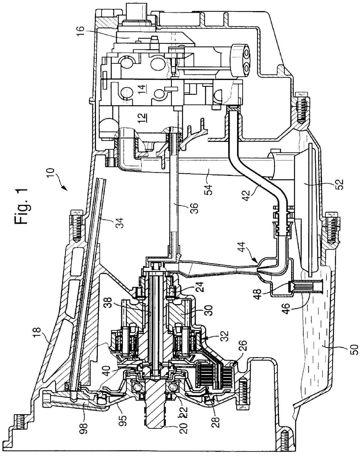 Apparatus for cooling clutches on a transmission shaft