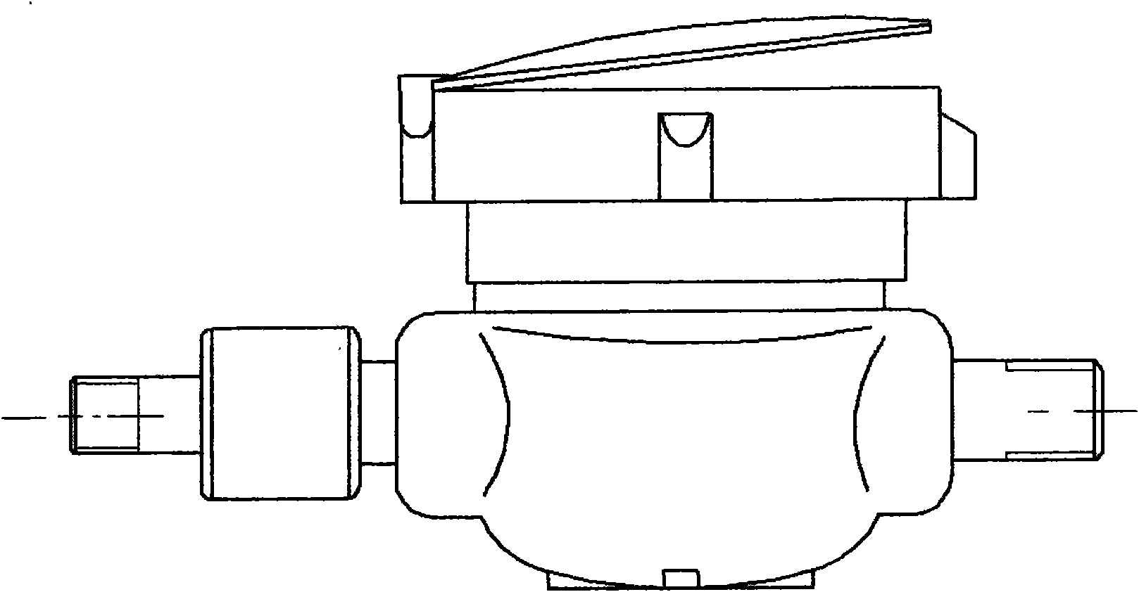 Anti-disassembly, anti-reversion, anti-pulsation, antirust and antidrip energy-saving water meter