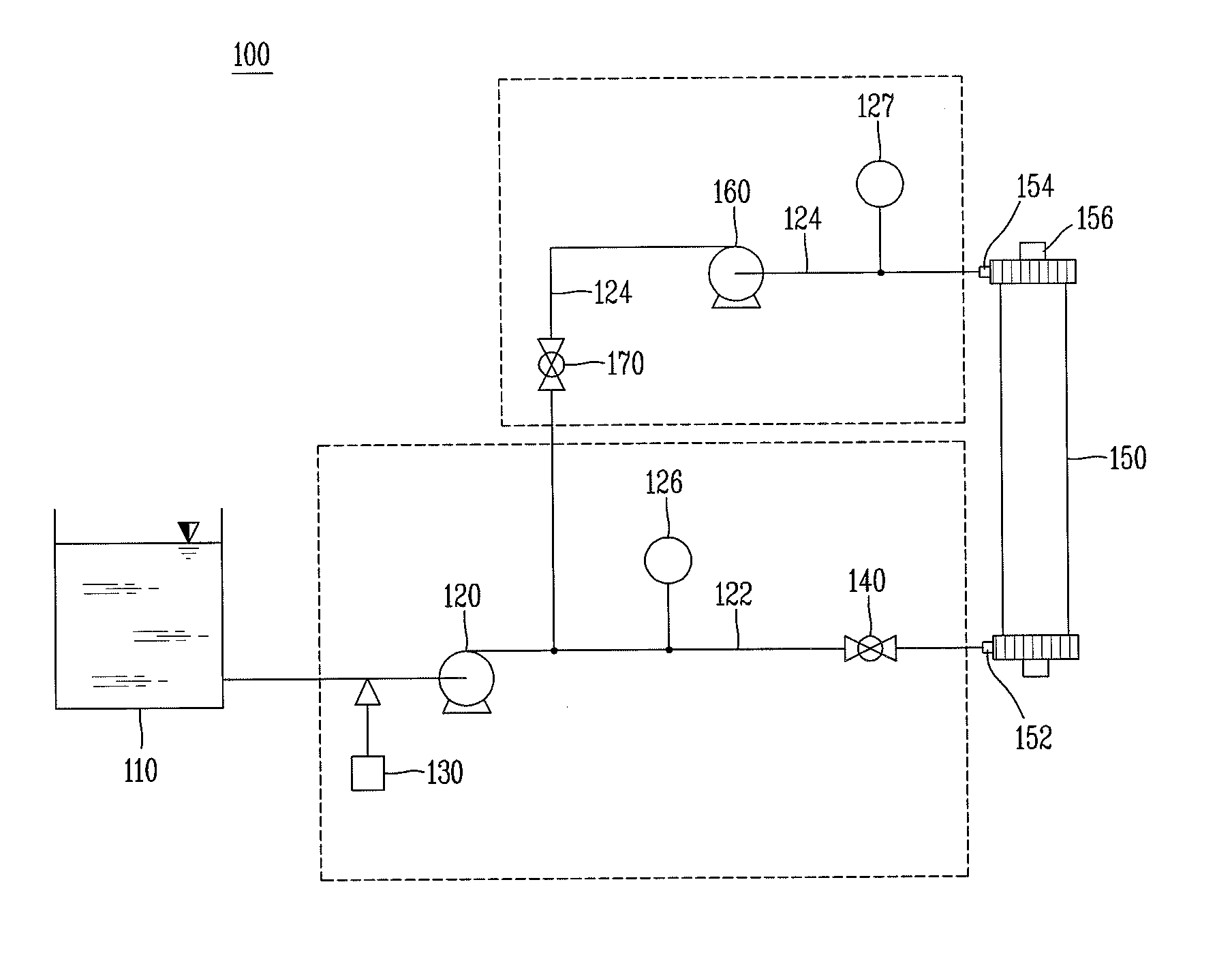 Water treatment apparatus with circulating flow path and water treatment method using the same