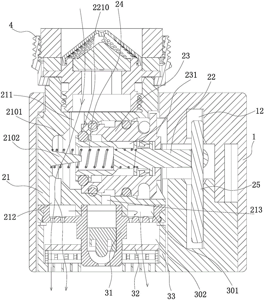 Automatic reset type dual-functional bubbler