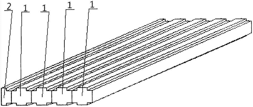 Mortise and tenon joint parallel structure splice plate