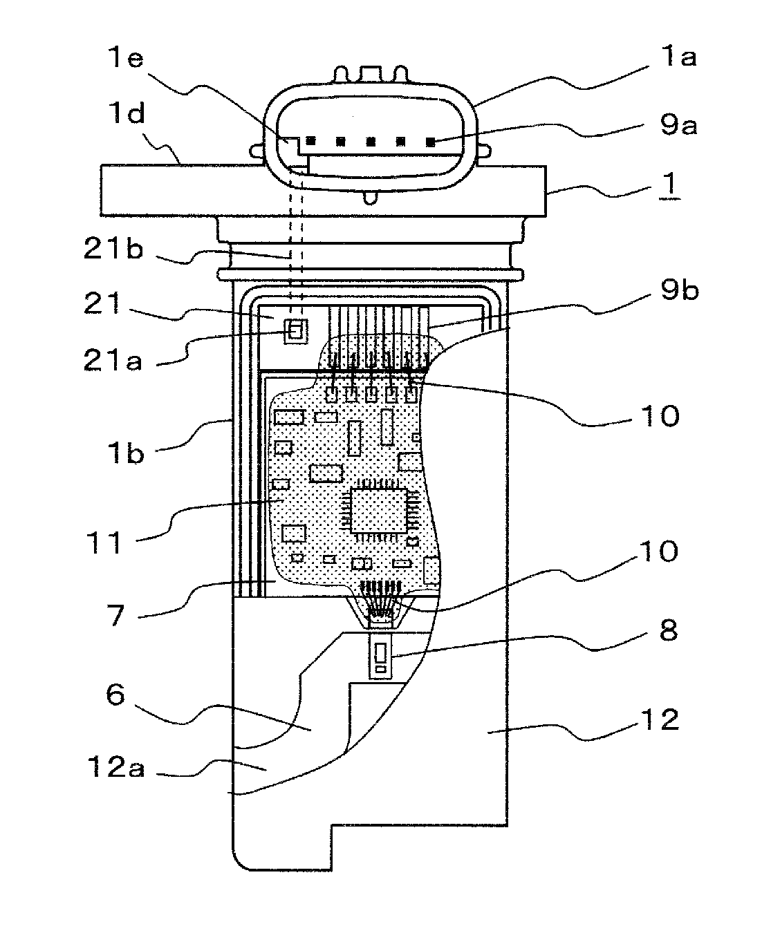 Electronic circuit storage case and manufacturing method thereof