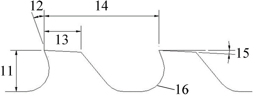 Efficient grinding method for tipping tooth tops of side-edge-free roughing broaches