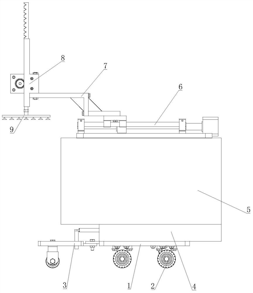 Transfer equipment for glass plate processing and working method thereof