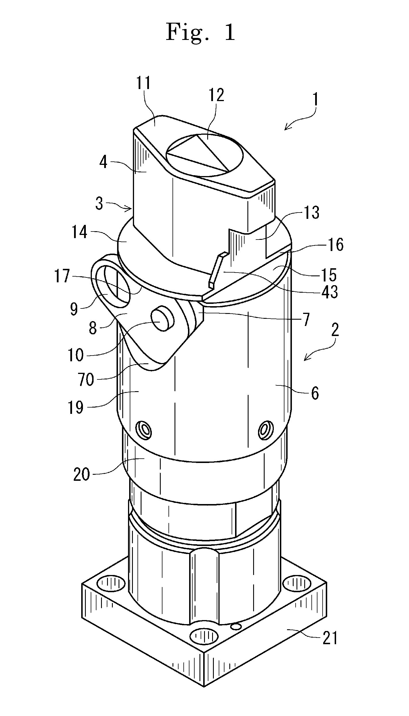 Valve with locking mechanism, and integrated valve