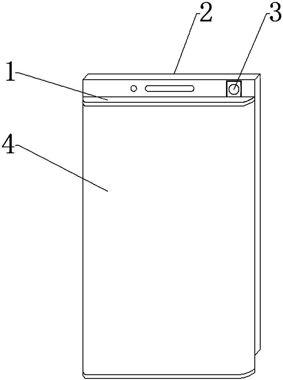 Full-screen mobile phone with capable of setting front camera in sliding manner