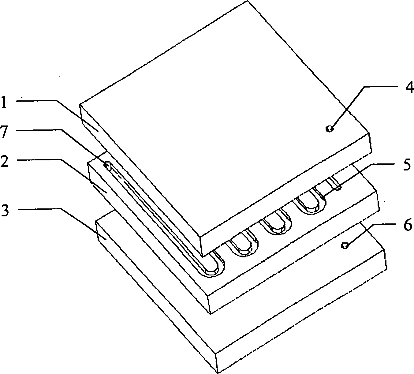 Miniature gas chromatographic column, gas chromatographic system and method for analysizing composition in sample