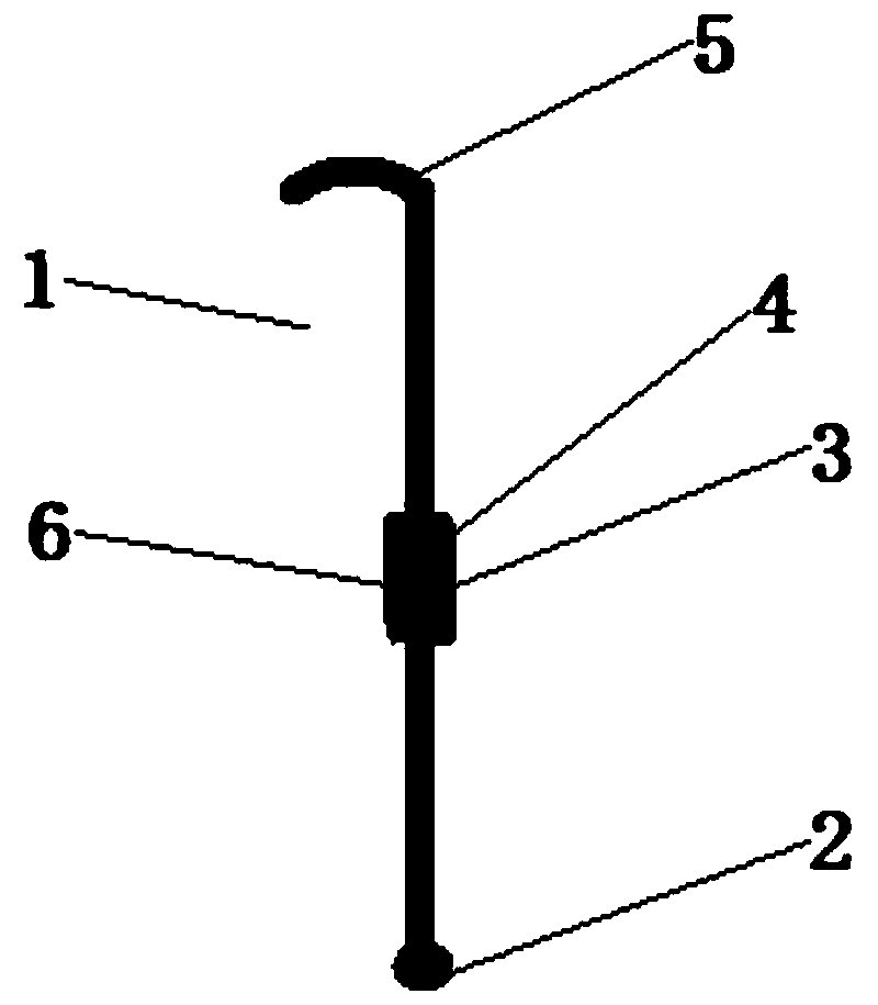 Walking stick for walking training of stroke patient