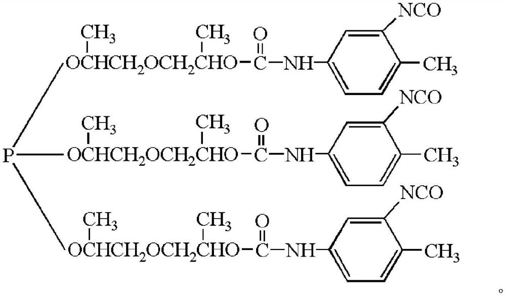 Structural flame-retardant polyurethane foam material suitable for heat preservation in buildings of refrigeration houses and ski fields