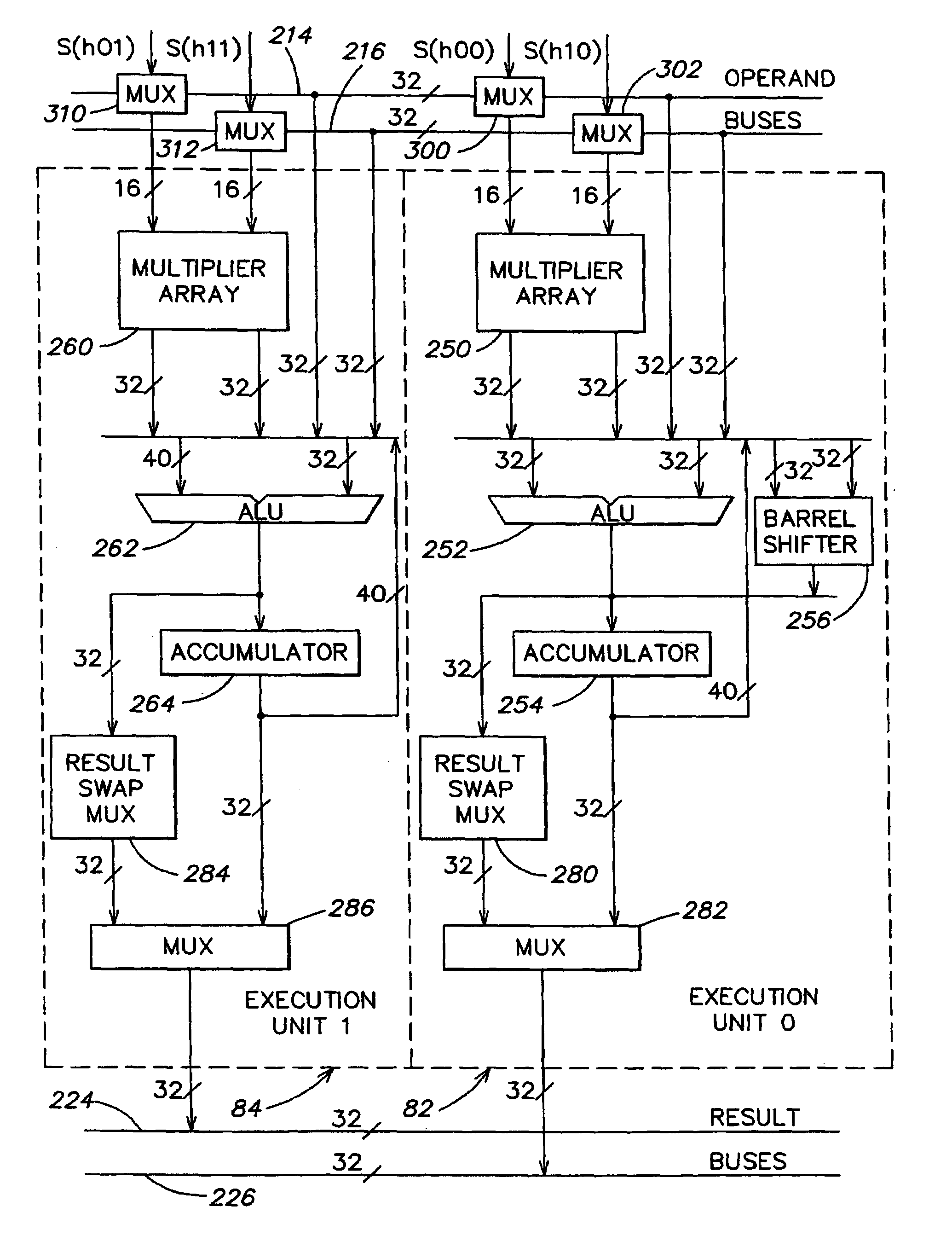 Finite impulse response filter algorithm for implementation on digital signal processor having dual execution units