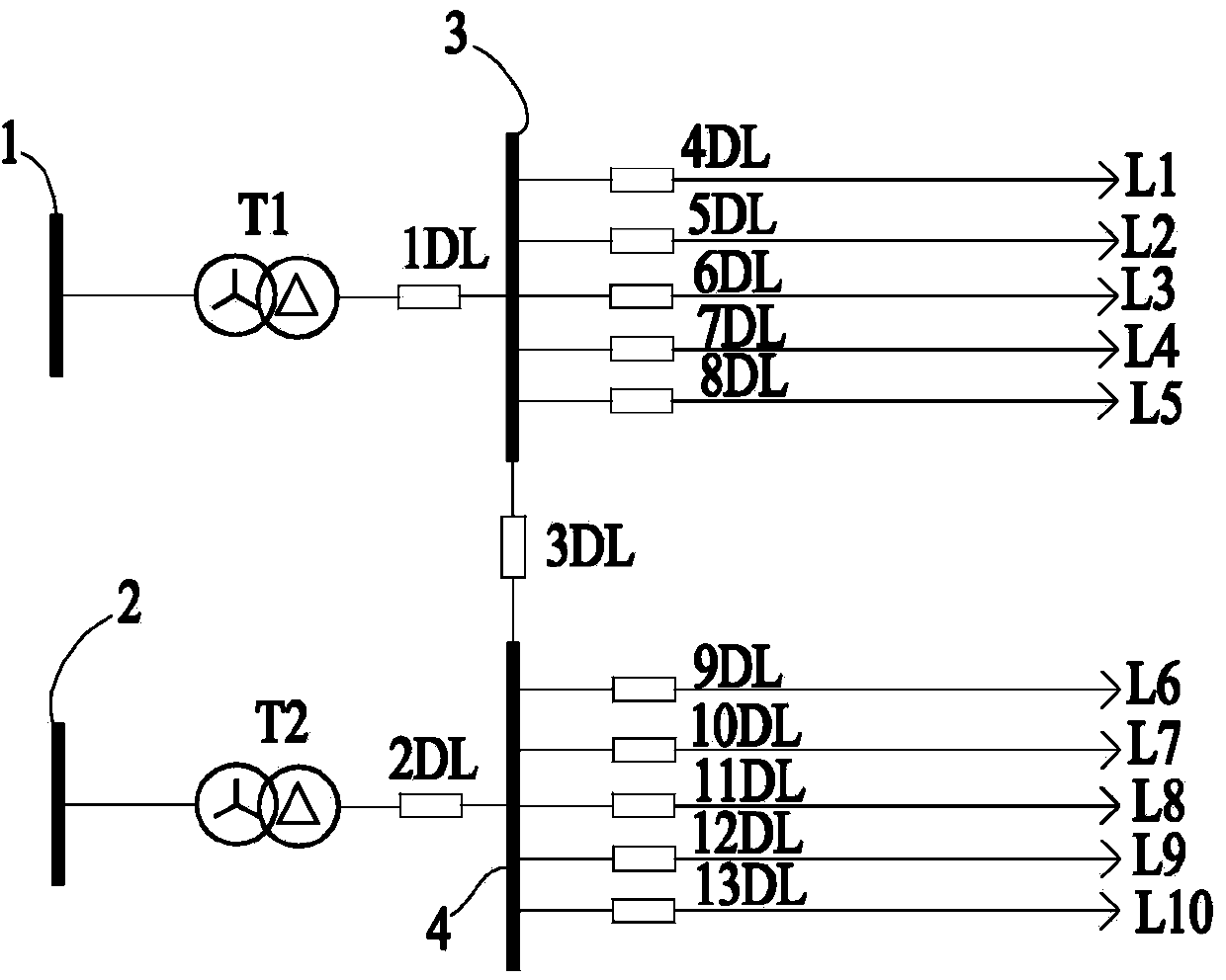 Intelligent intertripping load spare power automatic switching device