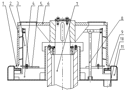 Helical turbulence water cooling reel of metal wire drawer