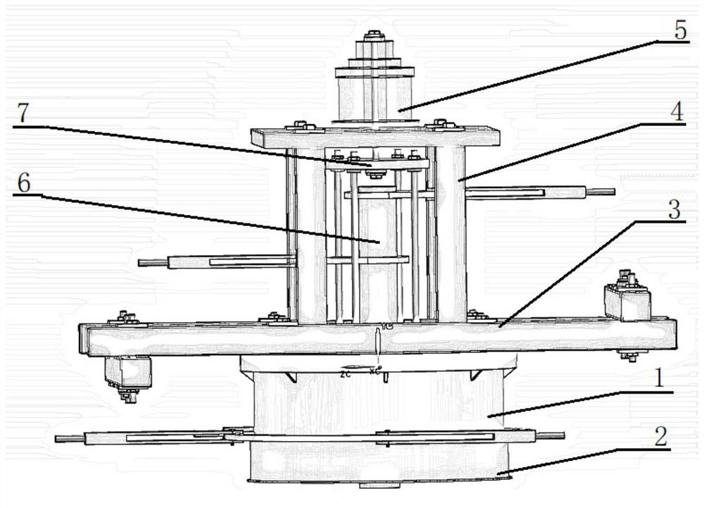 Intermediate case test load loading device